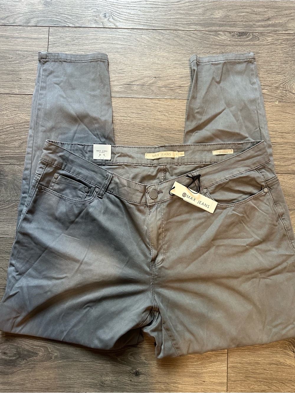 Max Jeans Men' Gray Slim Fit Jeans
